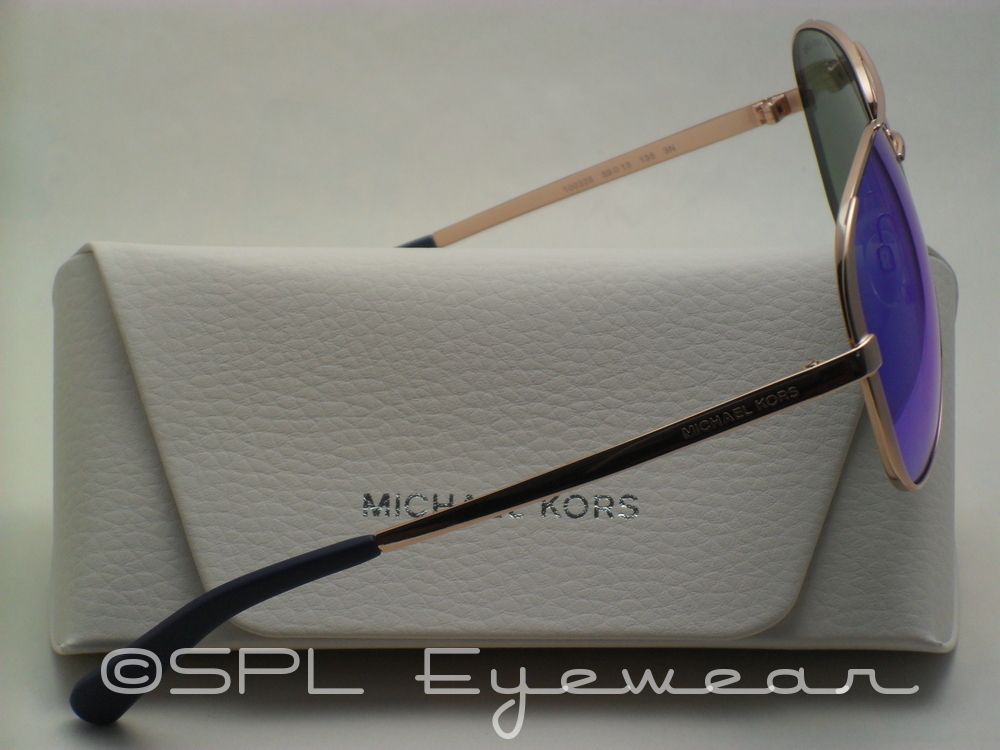 michael kors blue mirrored sunglasses